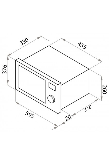 Микроволновая печь встраиваемая MAUNFELD JBMO.20.5ERWAS (белый/состаренное серебро) 1