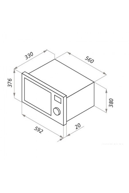 Микроволновая печь встраиваемая MAUNFELD JBMO.20.5GRBG (черный) 1
