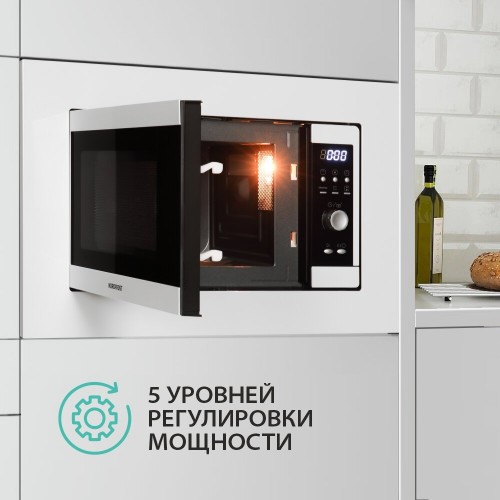 Микроволновая печь встраиваемая NordFrost BMW 2071 W (белый) 5
