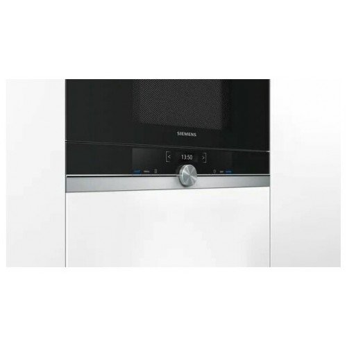 Микроволновая печь встраиваемая SIEMENS BE634LGS1M iQ700 (черный/нержавеющая сталь) 