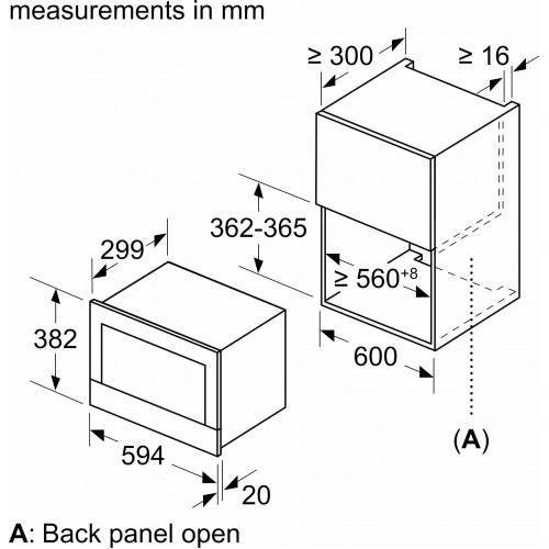 Микроволновая печь встраиваемая SIEMENS BE634LGS1M iQ700 (черный/нержавеющая сталь) 3