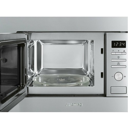 Микроволновая печь встраиваемая Smeg FMI020X (серебристый) 1