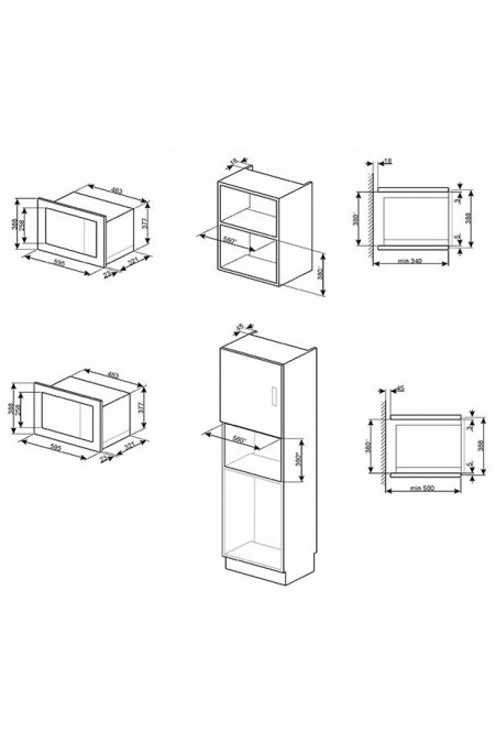 Микроволновая печь встраиваемая Smeg FMI020X (серебристый) 3