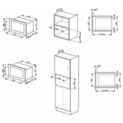 Микроволновая печь встраиваемая Smeg FMI020X (серебристый) 4