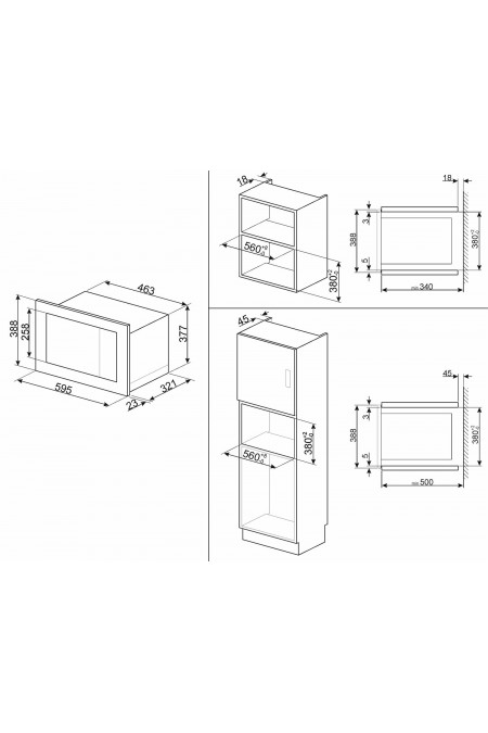 Микроволновая печь встраиваемая Smeg FMI020X (серебристый) 6