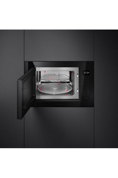 Микроволновая печь встраиваемая Smeg FMI225BI (черный) 2