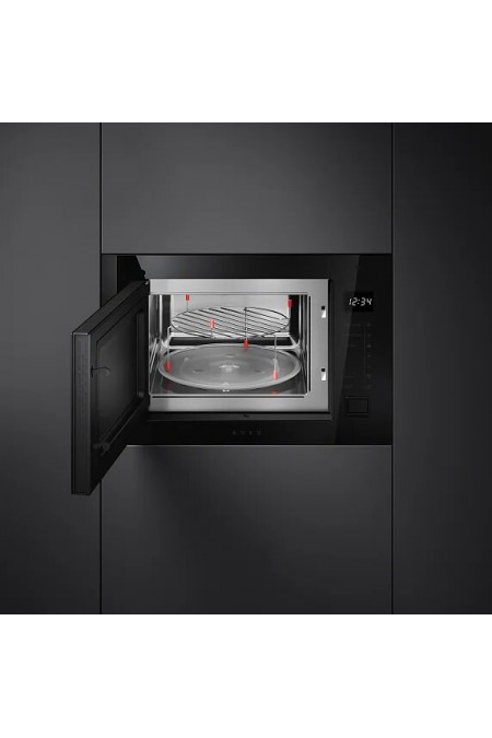 Микроволновая печь встраиваемая Smeg FMI225BI (черный) 6