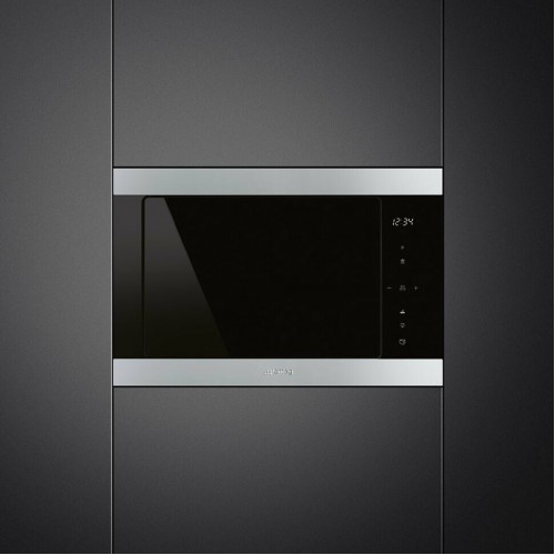 Микроволновая печь встраиваемая Smeg FMI325X (серебристый) 2
