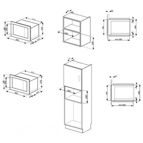 Микроволновая печь встраиваемая Smeg FMI325X (серебристый) 5