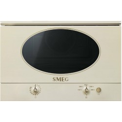 Микроволновая печь встраиваемая Smeg MP822NPO (кремовый/ переключатели латунные)