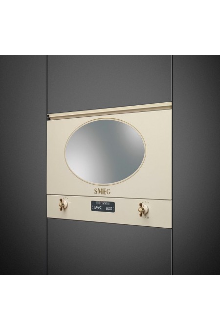 Микроволновая печь встраиваемая Smeg MP822NPO (кремовый/ переключатели латунные) 2