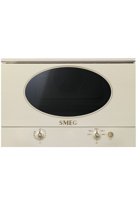 Микроволновая печь встраиваемая Smeg MP822NPO (кремовый/ переключатели латунные) 4