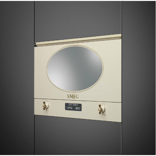 Микроволновая печь встраиваемая Smeg MP822PO (бежевый) 3