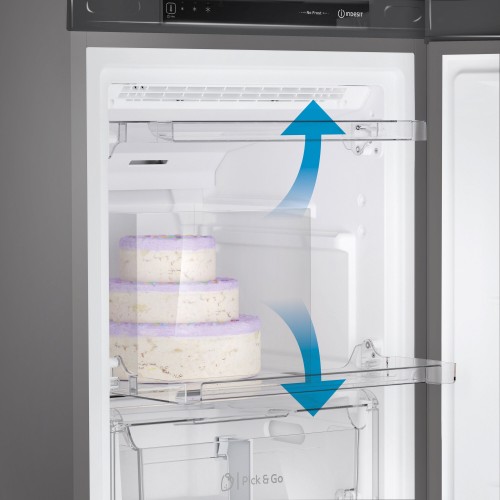 Морозильник INDESIT DFZ 5175 G (серебристый) 1