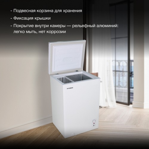 Морозильный ларь Hyundai CH10081 (белый) 3