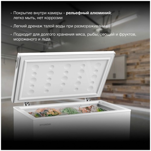 Морозильный ларь Hyundai CH25031 (белый) 4
