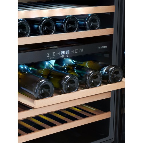 Винный шкаф Hyundai HBWC 0862 DUT (черный) 9