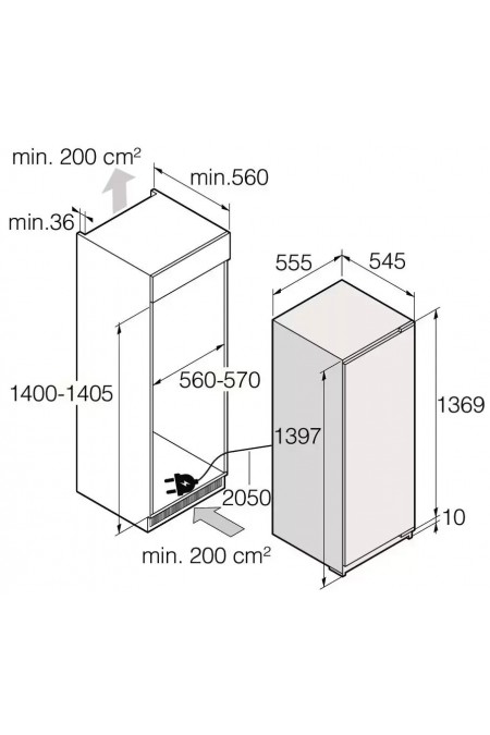 Встраиваемый холодильник ASKO R31442I (белый) 7
