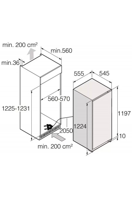 Встраиваемый холодильник ASKO RFB31231EI (белый) 4