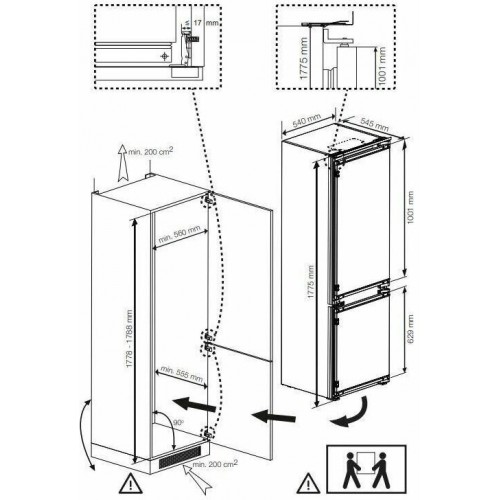 Встраиваемый холодильник Beko BCSA2750 (белый) 2