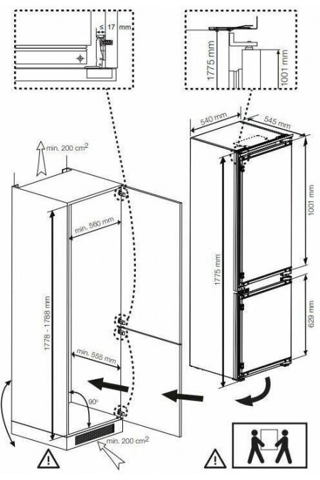 Встраиваемый холодильник Beko BCSA2750 (белый) 3