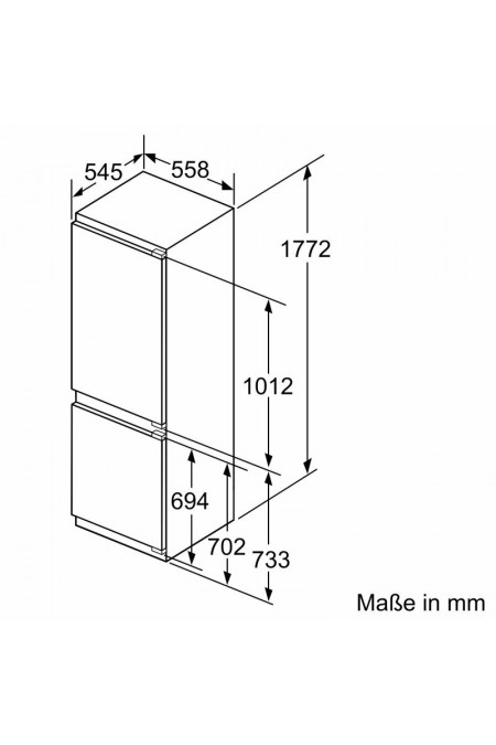 Встраиваемый холодильник Bosch KIN86ADD0 (белый) 1