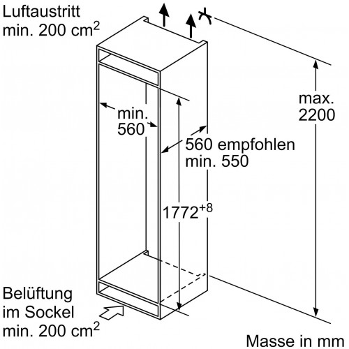 Встраиваемый холодильник Bosch KIN86VFE0 (белый) 6
