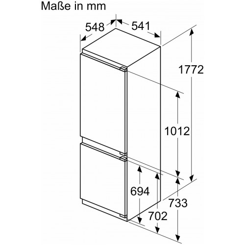 Встраиваемый холодильник Bosch KIN86VFE0 (белый) 7