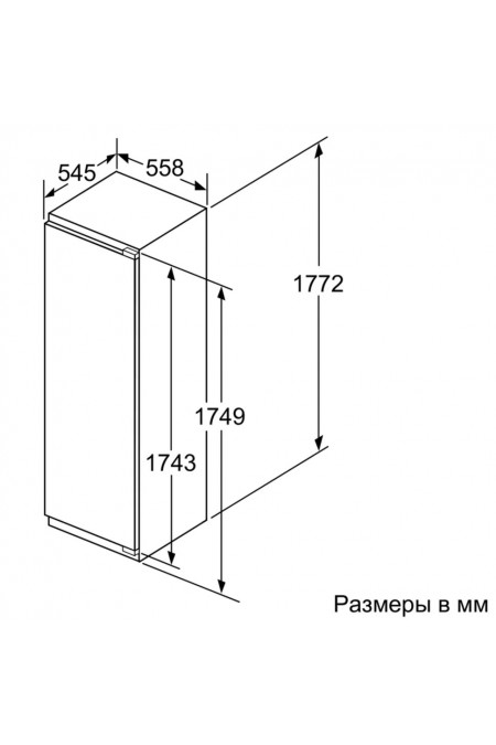 Встраиваемый холодильник Bosch KIR81AF30U (белый) 6