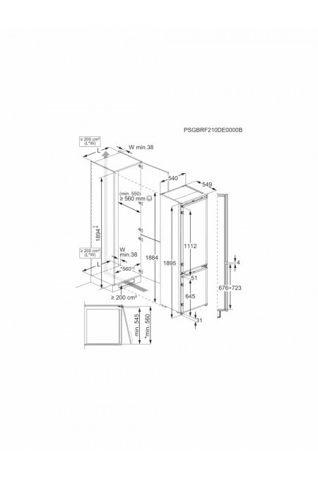 Встраиваемый холодильник ELECTROLUX E6MNCE19S (белый) 7