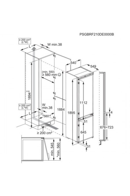 Встраиваемый холодильник Electrolux ENC8MC19S (белый) 4