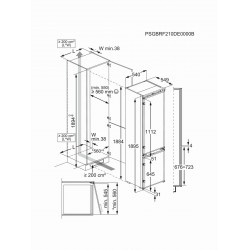 Встраиваемый холодильник Electrolux LNS6TE19S (серебристый)