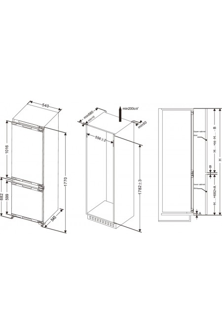 Встраиваемый холодильник Haier HRF236NFRU (белый) 9