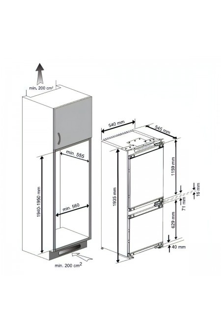 Встраиваемый холодильник Hotpoint-Ariston HBT 20 (белый) 8
