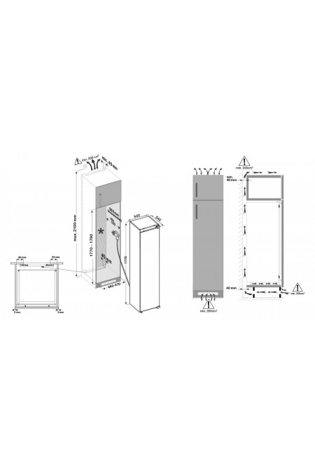 Встраиваемый холодильник Krona HANSEL (белый) 6