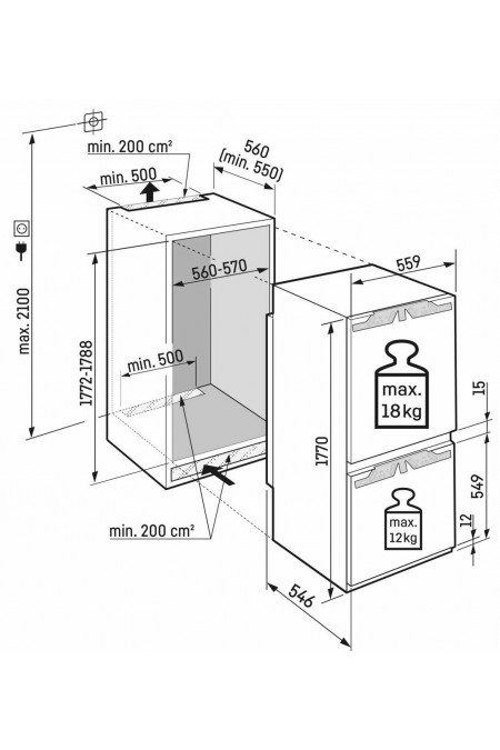 Встраиваемый холодильник Liebherr ICBc 5122 (белый) 3