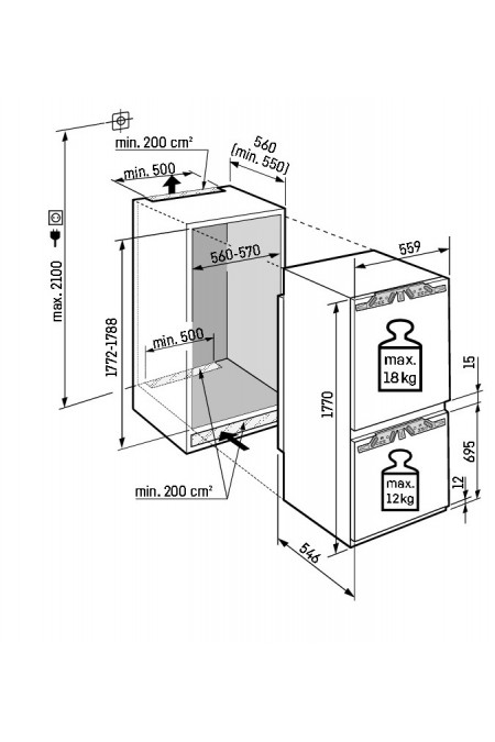 Встраиваемый холодильник Liebherr ICBNSd 5123 (белый) 2