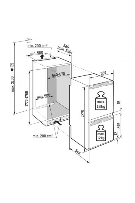 Встраиваемый холодильник Liebherr ICNSf 5103 (белый) 3