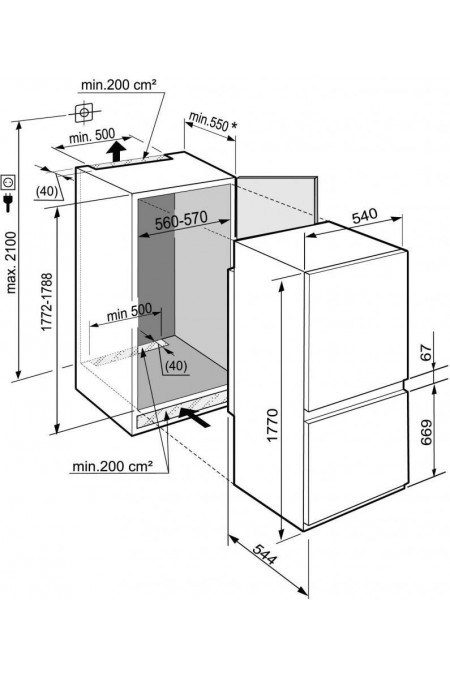 Встраиваемый холодильник Liebherr ICUNS 3324 (белый) 4