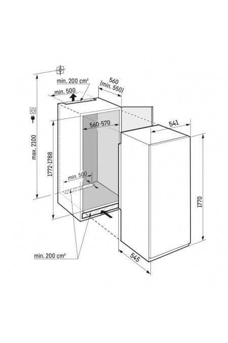 Встраиваемый холодильник LIEBHERR IRBSD 5120 (белый) 3