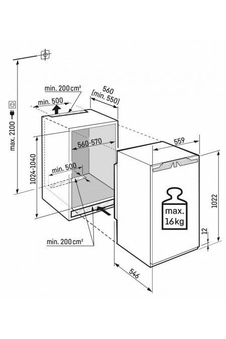 Встраиваемый холодильник Liebherr IRd 4021 (белый) 2