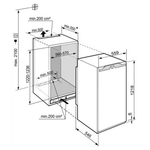 Встраиваемый холодильник Liebherr IRd 4151 (белый) 2
