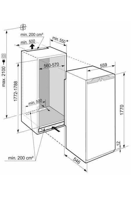 Встраиваемый холодильник Liebherr IRe 5100 (белый) 2