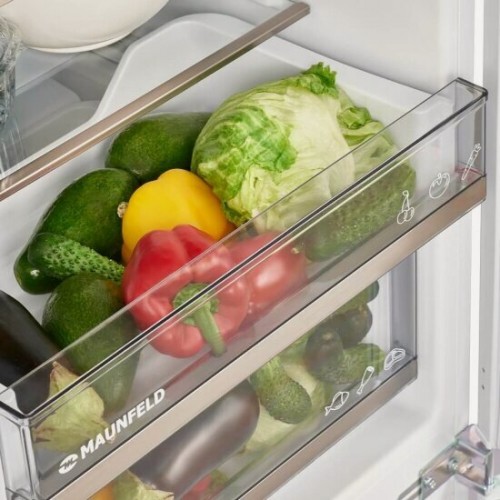 Встраиваемый холодильник MAUNFELD MBF17754NFWHGR LUX Inverter (белый) 6