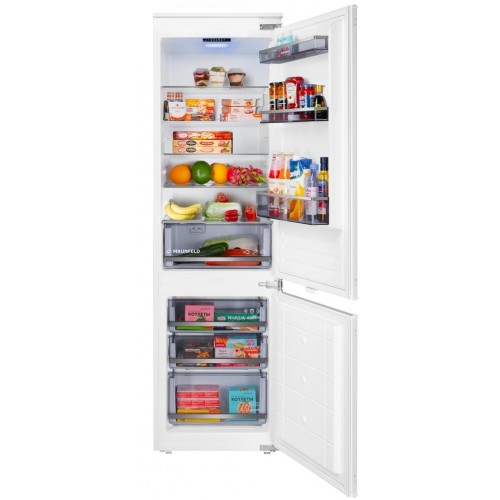 Встраиваемый холодильник Maunfeld MBF177SWGR Inverter (белый) 