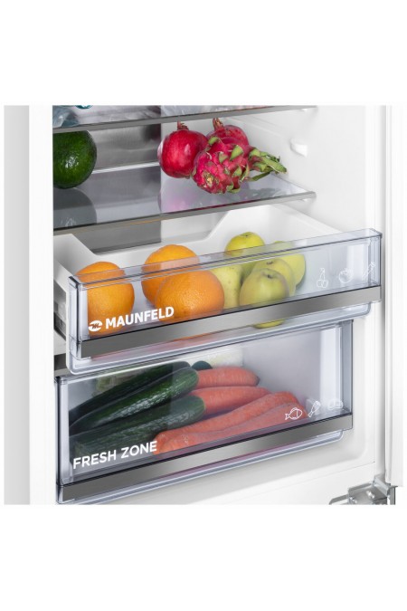 Встраиваемый холодильник Maunfeld MBF19369NFWGR LUX Inverter (белый) 7