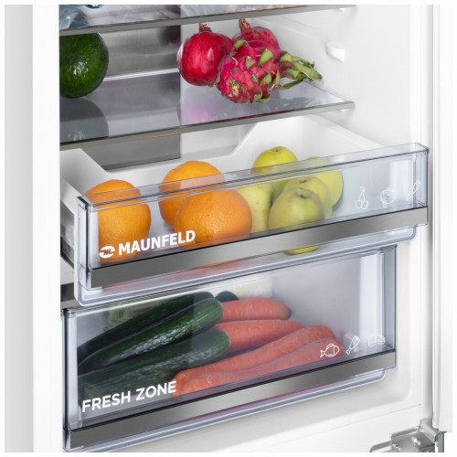 Встраиваемый холодильник Maunfeld MBF19369NFWGR LUX Inverter (белый) 7