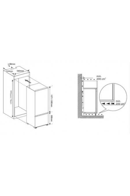 Встраиваемый холодильник Pozis RK-256 BI (белый) 7