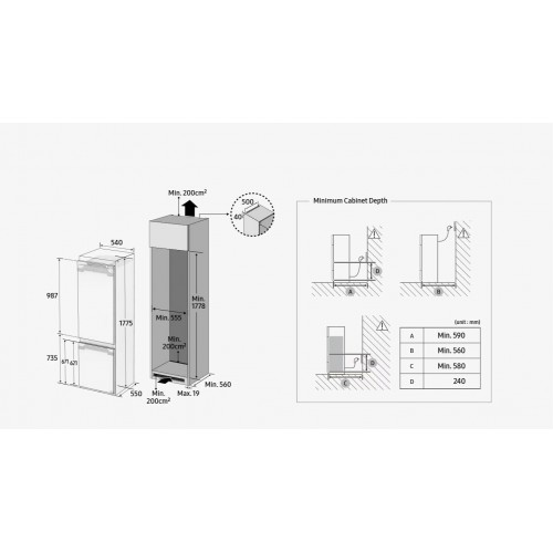 Встраиваемый холодильник Samsung BRB 26705EWW (белый) 4