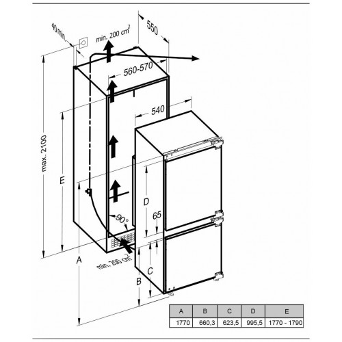 Встраиваемый холодильник Schaub Lorenz SLU S445W4M (белый) 5